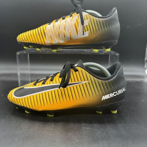 Nike Mercurial Veloce III FG 831952-801 Yellow Black Soccer Cleats Sz 4.5Y